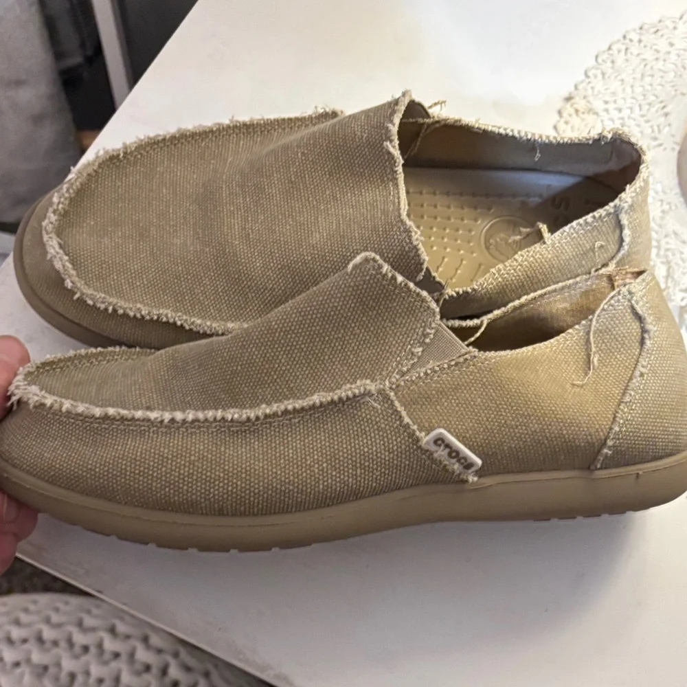 Men’s Crocs Casual Tan Slip-On Shoes